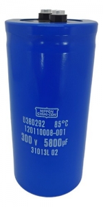 CAPACITOR GIGA ELCO 5800MF X 300V 85°C 63,5X130MM NIPPON CHEMI-CON
