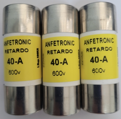 FUSIVEL 40A 600V 22X58MM RETARDO 40A22F